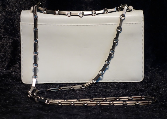 Mark Cross White Cream Colored Italian Leather & … - image 3