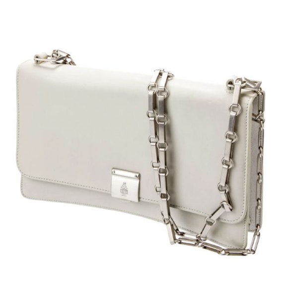 Mark Cross White Cream Colored Italian Leather & … - image 2