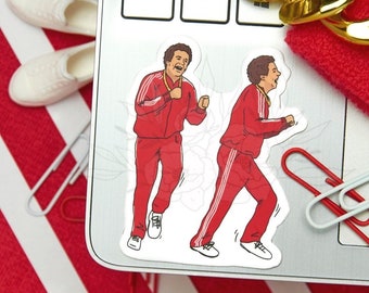 Funny Jason Running Man sticker, Funny Vinyl sticker, The Running Man dance sticker, Dance sticker,