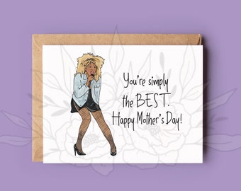 Simply the Best Mother Card, Mother’s Day Card, You’re Simply the Best, Happy Mother’s Day, Motherhood, For Mom, For her, Love you,