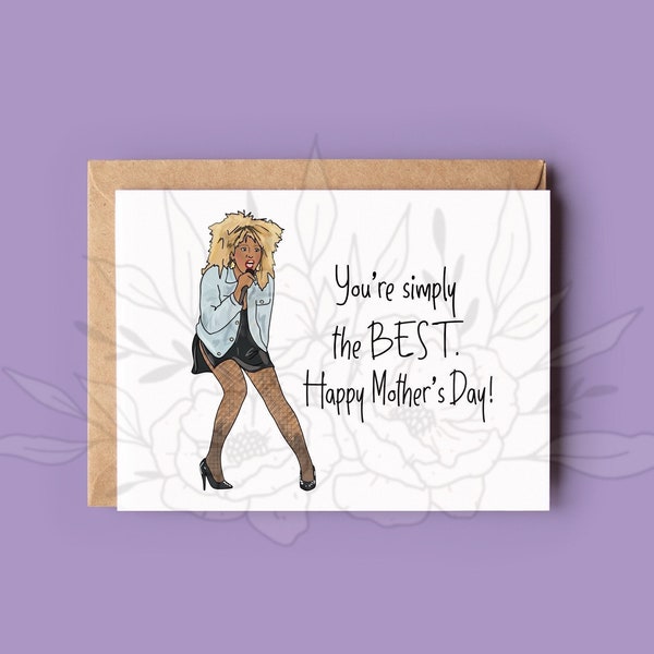 Simply the Best Mother Card, Mother’s Day Card, You’re Simply the Best, Happy Mother’s Day, Motherhood, For Mom, For her, Love you,