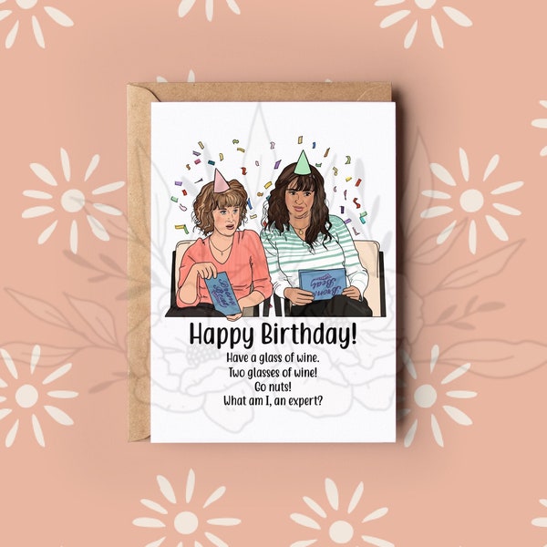 Bronx Beat Birthday card, funny birthday card, talk show birthday, girlfriend birthday, gossip time,