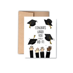 Funny Graduation Card: Congrats Grad Greeting Card