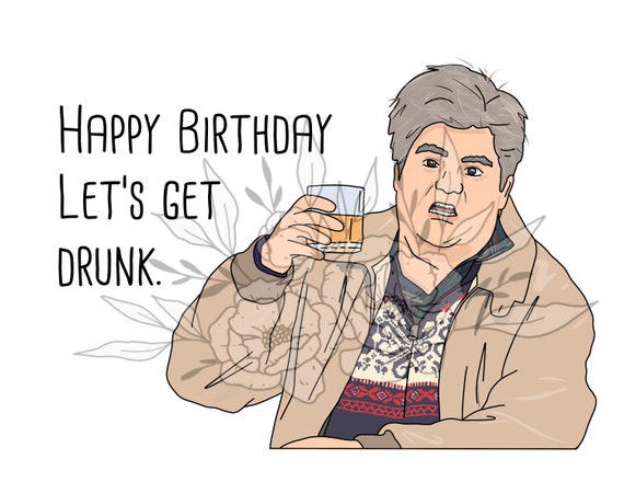 Funny Drunk Uncle SNL Birthday Card Funny Birthday Card - Etsy