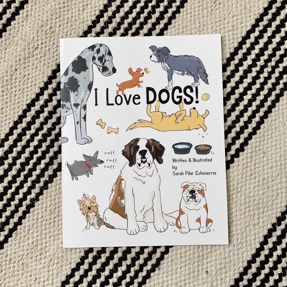 I Love Dogs Childrens Book Kids book Dog book Beginner | Etsy