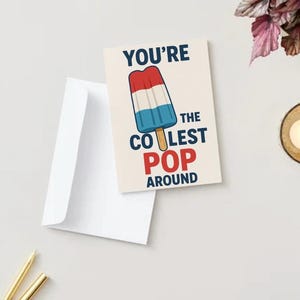 Download digitale immediato "Sei il pop più cool in circolazione" Biglietto d'auguri per la festa del papà/festa dei nonni/compleanno