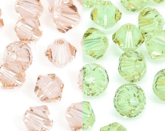 Swarovski 4mm Cantalope Bicones