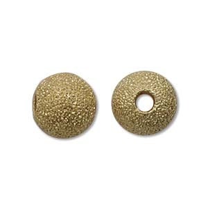 Stardust-12mm Round Beads-Gold-Quantity 6