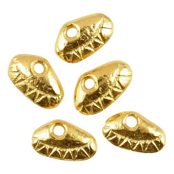 Casting Charm Wholesale-6x10mm Tiny Clam-medium-gold-quantity 20