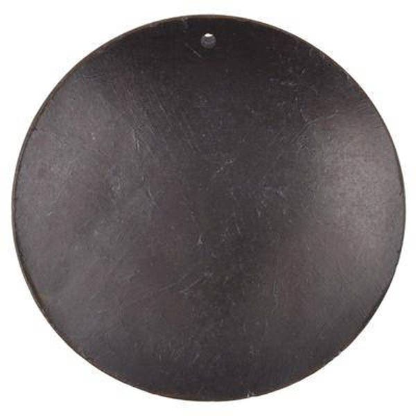 Natural Beads-60mm Domed Disc Pendant-Black-Quantity 1