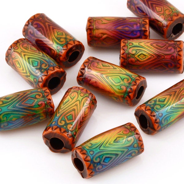 Mirage-8x17mm Glow Nouveau Bead-Color Changing-Quantity 1