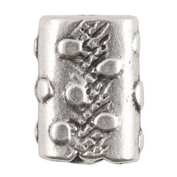 Casting-11x15mm Imprint-Two Hole-Antique Silver-Quantity 1