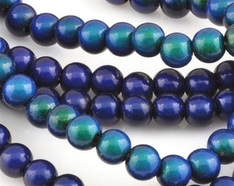 NEW* Mirage-8mm Round Beads-Color Changing-Quantity 1 Strand (20 Beads)