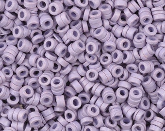 Ceramic Beads-3mm Tube-Lilac-5 Grams