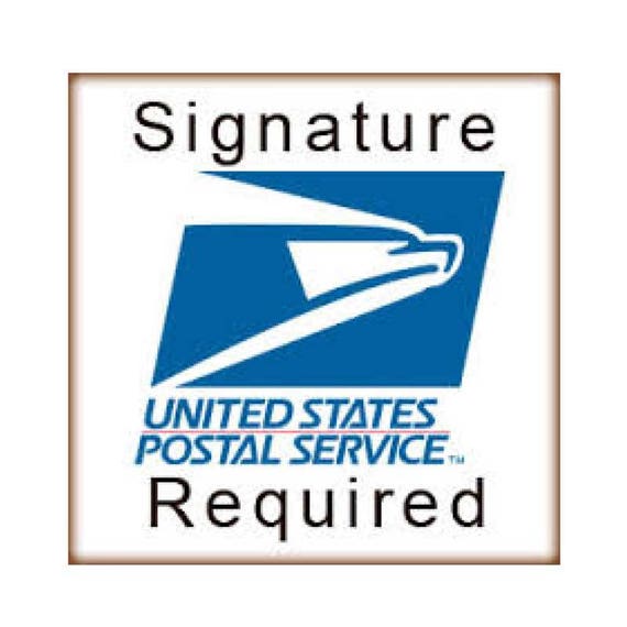 USPS Signature Required ConfirmationUnited States orders Etsy