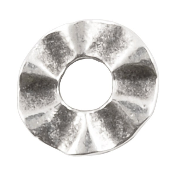 Casting-9mm Wavy Disc Spacer-Antique Silver-Quantity 1