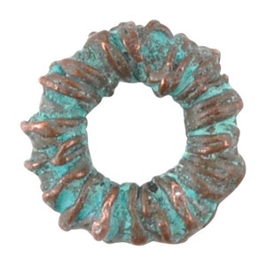 Casting-8mm Wrap Spacer-Green Patina-Quantity 1