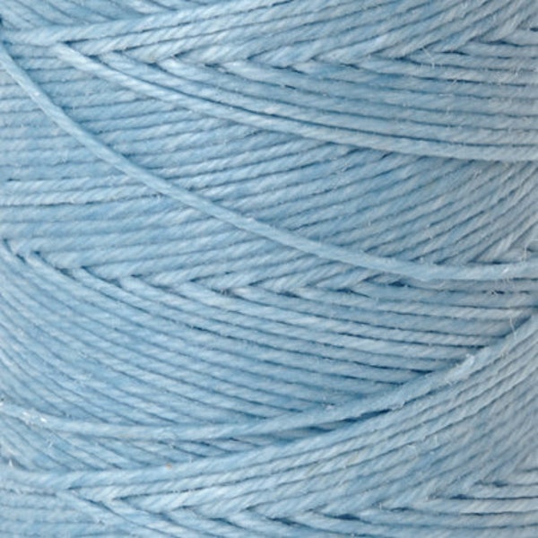 Tools & Supplies-4-Ply Irish Linen Cord-Waxed-Robin Egg Blue-Quantity 10 Yards