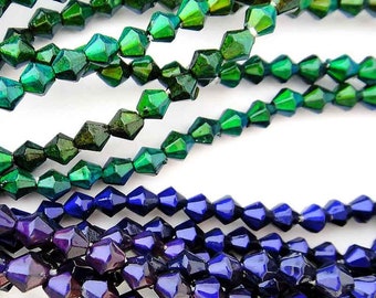 Mirage-5mm Bicone Bead-Color Changing-Quantity 1