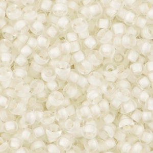 Seed Beads-11/0 Round-1920 White Lined Crystal-Miyuki-16 Grams