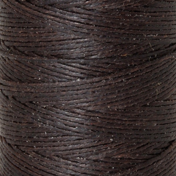 Supplies-3-Ply Waxed Irish Linen-Dark Chocolate-10 Yards