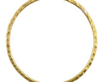 Brass-70mm Hammered Ring-Hilltribe-Quantity 1