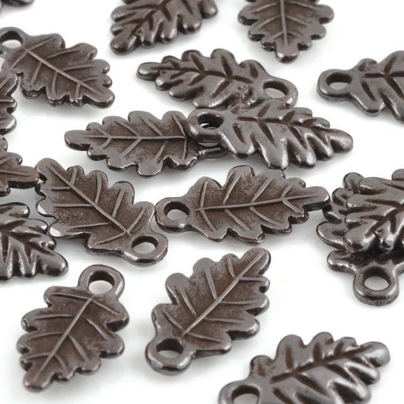 Casting Charm-12x20mm Fall Leaf-Brown Oxide-Quantity 1