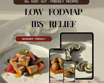 Beginner’s Guide to Weight Loss & Healthy Eating Nutrition eBook | Low FODMAP IBS Cookbook | Gut Health Meal Plan |  Bloating Relief Recipes