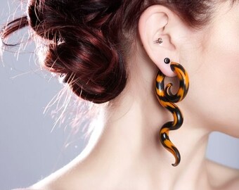 Tigress - Earrings for Stretched Lobes - Gauges