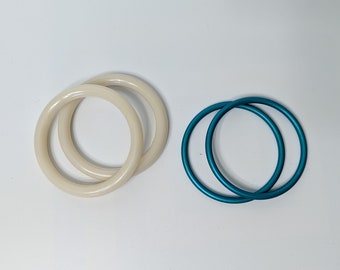 2 sets of 3" x large rings for baby slings, nylon and metal