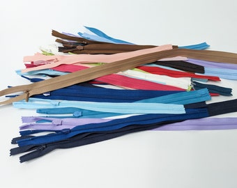 Assorted invisible zippers, nylon