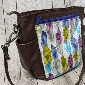 Clearance slouchy zipper shoulder bag image 2