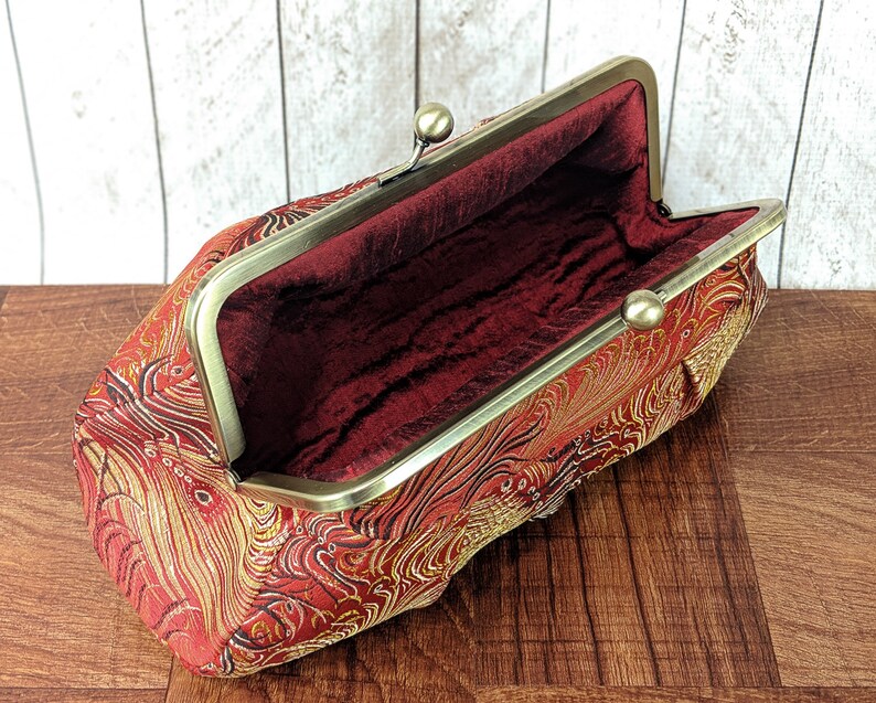 Fire Phoenix Clutch Purse. Red brocade clutch Clutch bag in Etsy