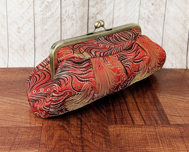 Fire Phoenix Clutch Purse. Red brocade clutch Clutch bag in Etsy