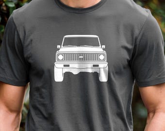 71 Chevy Blazer T-Shirt, Vintage Car Enthusiast Apparel