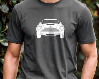 Aston Martin DB5 Vintage Car Tee | Retro Car Silhouette Shirt