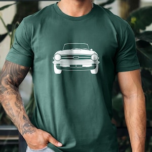 Triumph TR6 Vintage Car Tee: Classic Automotive Apparel