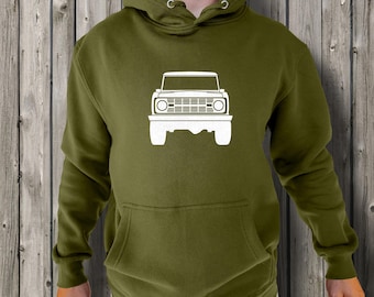 Ford Bronco Hoodie: Vintage Truck Graphic Pullover