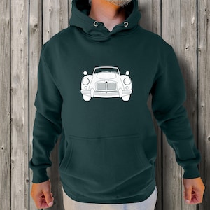 MGA British Car Hoodie, Classic Fleece Sweatshirt in 80% Cotton
