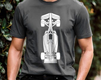 T-shirt da corsa di Formula 1: maglietta grafica per sport motoristici