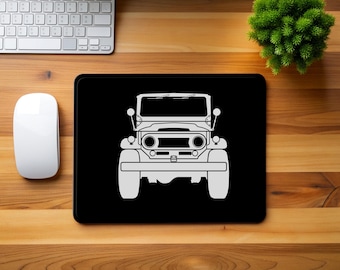 Toyota FJ40 Land Cruiser Mouse Pad: Classic Car Desk Decor