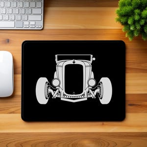 32 Zoll langes rutschfestes Ford Hot Rod Gaming-Mauspad mit Vintage Car-Design