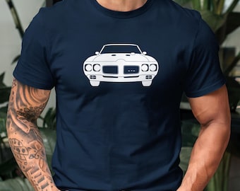 1970 Pontiac GTO T-Shirt, Vintage Muscle Car Graphic Tee in 100% Cotton