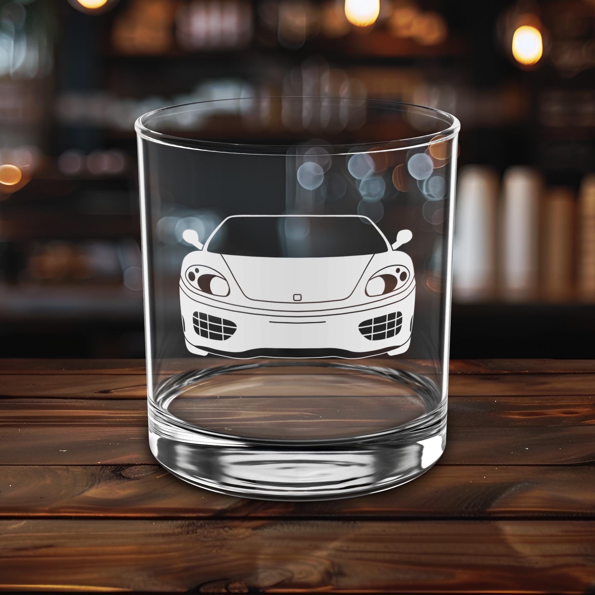 Ferrari 360 Modena Rocks Glass: Car Enthusiast Barware - Etsy