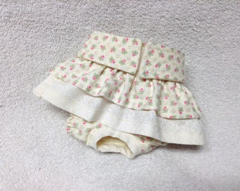Female Dog Panties Diaper Bitch Britches Pet Puppy Pants Doggie Wrap Skirt Size Small 12 Waist Ready To Ship Royal Blue Floral