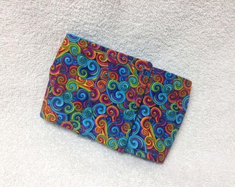 Dog Diaper Belly Band Pet Wrap Puppy Training Pants Rainbow Swirl Cotton Fabric Ready To Ship