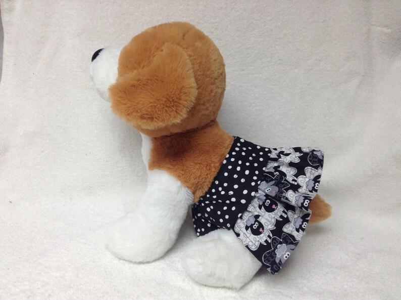 Female Dog Diaper Bitch Britches Girl Pet Panties Wrap Puppy Training Pants Skirt Size XSmall Small Or Medium Sheep Fabric