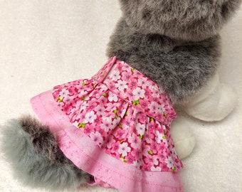 Female Dog Diaper Britches Pet Pants Wrap Skirt Size XSmall To XLarge Forget Me Not Fabric
