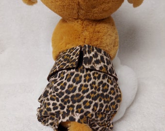 Dog Diaper Pants Bitches Britches Pet Puppy Wrap Sizes XXSmall XSmall Small Medium Leopard Cotton Print