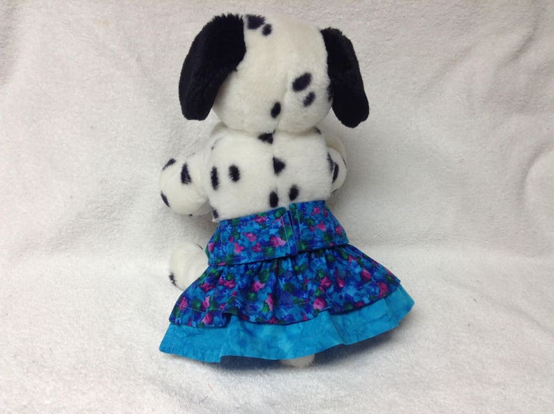 Female Dog Panties Diaper Bitch Britches Pet Puppy Pants Doggie Wrap Skirt Size Small 12 Waist Ready To Ship Royal Blue Floral